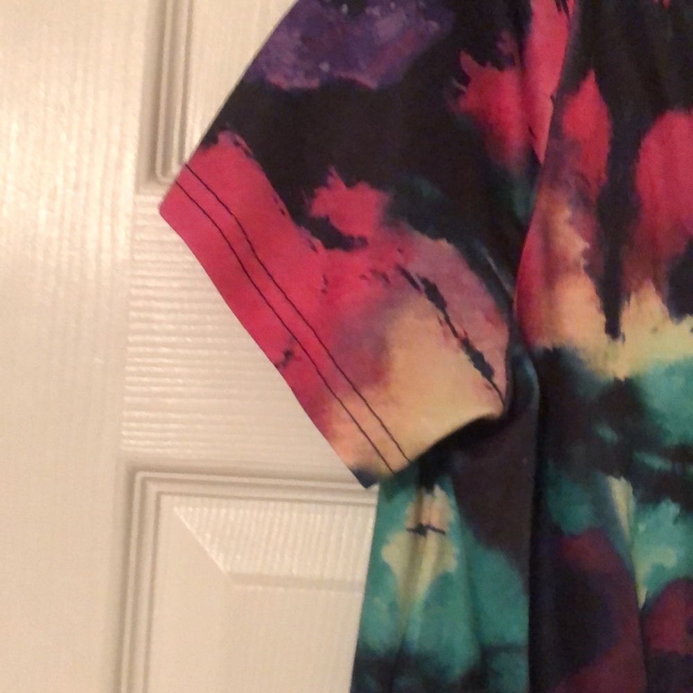 Flamingo tie dyed short sleeve tee Sz 2x - Picture 3 of 5